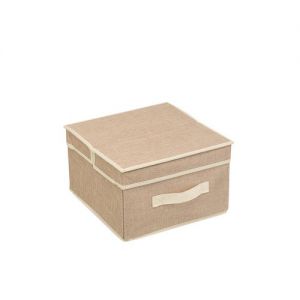 Коробка для хранения Лён UC-27. Материал: нетканный материал, картон