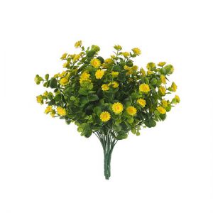 Искусственный полевой цветок желтый. Фото 1