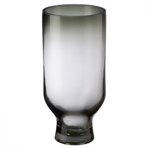 Картинка: Декоративная ваза из цветного стекла 120х120х250 серый CSA-1