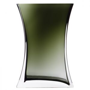 Декоративная ваза из дымчатого стекла 140х80х200 серый CSA-14M. Фото.