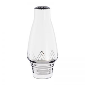 Изображение: Декоративная ваза Геометрия 110х110х250, белый с серебром Cha9.