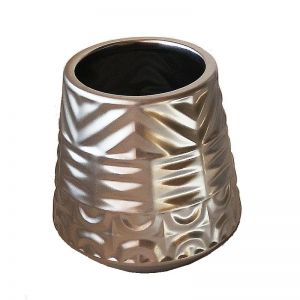 Декоративная ваза Орнамент 120x120x120, серебряный Cha10-M. Картинка.