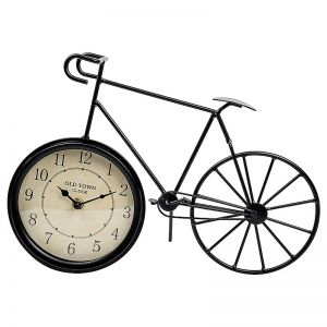 Картинка - Часы Велосипед 370х100х240, черный Fancy37.