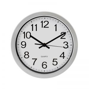 Часы настенные Классика 254х254х40, белый, серый Fancy69. Картинка.