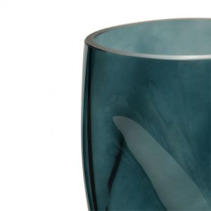 Декоративная ваза из стекла 135х135х175, синий Ekg-15. Изображение 2.
