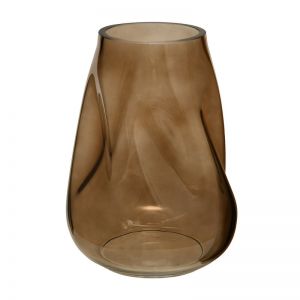 Декоративная ваза из стекла 190х185х267, коричневый Ekg-16. Фотография 1.