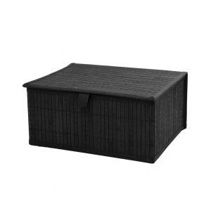 Картинка - Корзина стеллажная Бамбук 320х250х150 мм чёрный.