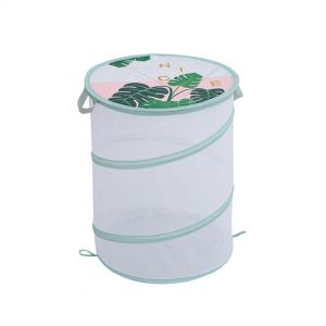 Корзина-сетка на пружине Коралл 370х370х430, зеленый UC-131 - Картинка.