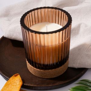 Картинка 2 - Ароматическая свеча в стекле MANGO & PEACH YJC-13.
