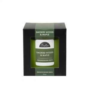 1-е Фото - Ароматическая свеча в стекле SMOKED WOOD & MAPLE YJC-25.