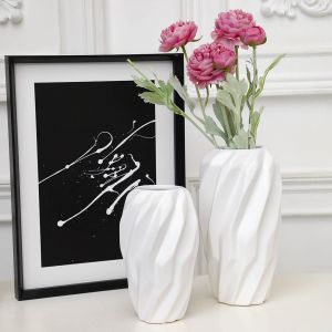 3-я Картинка - Декоративная ваза Вихрь 120х120х200, белый Cha16-S.