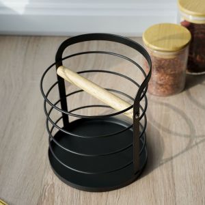 Стакан для столовых приборов, черный матовый WK-1BL - Изображение 3.