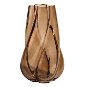 Картинка - Декоративная ваза из стекла 170х155х283, коричневый Ekg-23.