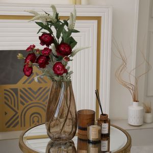 Фото - Декоративная ваза из стекла 170х155х283, коричневый Ekg-23.