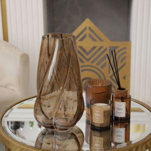 Изображение - Декоративная ваза из стекла 170х155х283, коричневый Ekg-23.