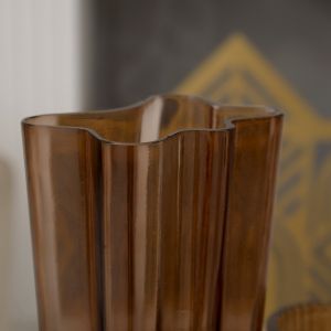 Фотография: Декоративная ваза из стекла 120х850х250, коричневый Ekg-26.