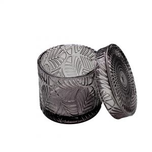 Стеклянная шкатулка 90х90х85, овальная с крышкой Fancy100 - Фото.