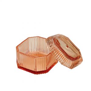 Картинка: Шкатулка с крышкой овальная, янтарный Fancy103.