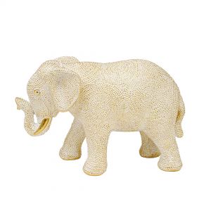 Статуэтка Слон 245х100х155 мм, золотой Tin-29. Фото 1.