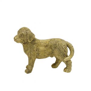 Статуэтка Лабрадор 185х74х145  мм, золотой Tin-31. Изображение 2.