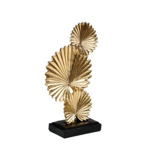 Композиция Пальмовые листья 150х60х245  мм, золотой-чёрный Tin-35. Картинка 2.