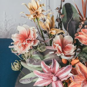 Цветок из фоамирана Олива летняя 210х190х1290, зеленый aj-30. Картинка 3.