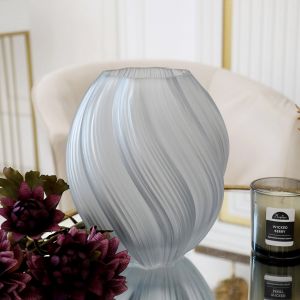 Декоративная ваза из стекла 185х185х213, серый Ekg-30. Изображение 3.