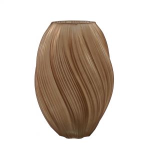 Фото. Декоративная ваза из стекла 180х180х270, коричневый Ekg-31.