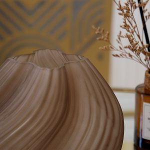 Декоративная ваза из стекла 195х195х150, коричневый Ekg-32 - Фото 4.