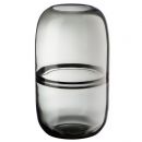 CSA-6L Декоративная ваза из дымчатого стекла 147х147х270, серый