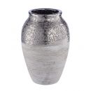 Cha1 Декоративная ваза Фактура 160х160х250, серый металлический