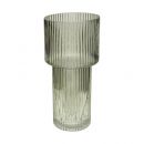 Ekg-1 Декоративная ваза из рельефного стекла 115х115х245, серый