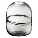 CSA-6M Декоративная ваза из дымчатого стекла 135х135х170, серый