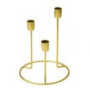 Fancy13-G Металлический подсвечник, Д155 Ш155 В200, золотой