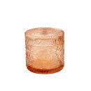 Fancy101 Стеклянная шкатулка 90х90х85 овальная, янтарный